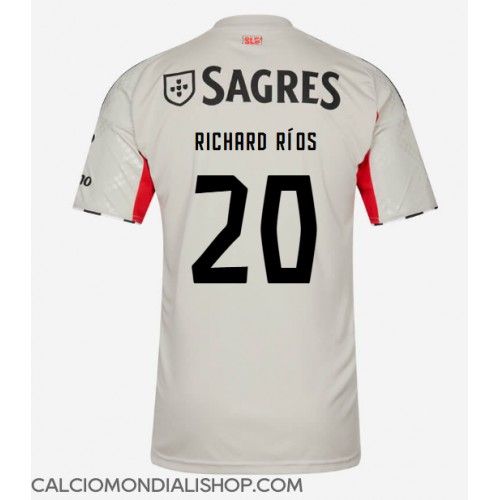 Maglie da calcio Benfica Richard Rios #20 Seconda Maglia 2025-26 Manica Corta